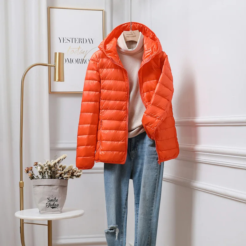 Women’s Lightweight Puffer Jacket | Winter Hooded Coat