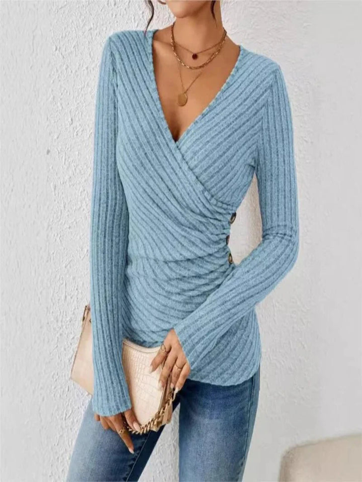 AURORA - Tummy Tucking Long Sleeve Top - DWOD4 - YD045011 - MOOD Melbourne