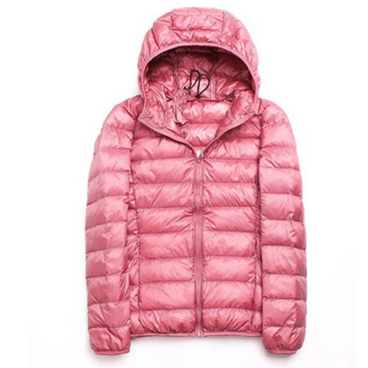 Women’s Lightweight Puffer Jacket | Winter Hooded Coat