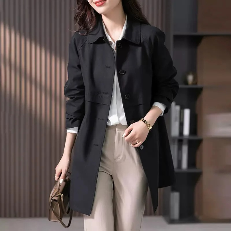Women’s Long Trench Coat | Lightweight Spring Overcoat