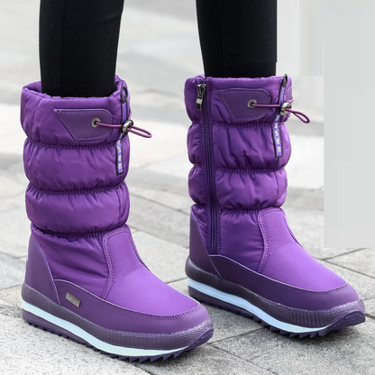 Women's Knee High Winter Boots | Waterproof Snow Grip