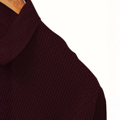 Men’s Casual Polo T Shirt | Short Sleeve Textured Style