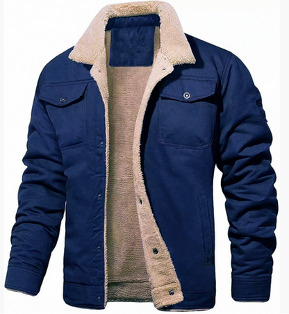 Men's Winter Jacket | Warm Sherpa Lined Coat