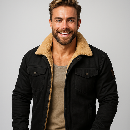 Men's Winter Jacket | Warm Sherpa Lined Coat